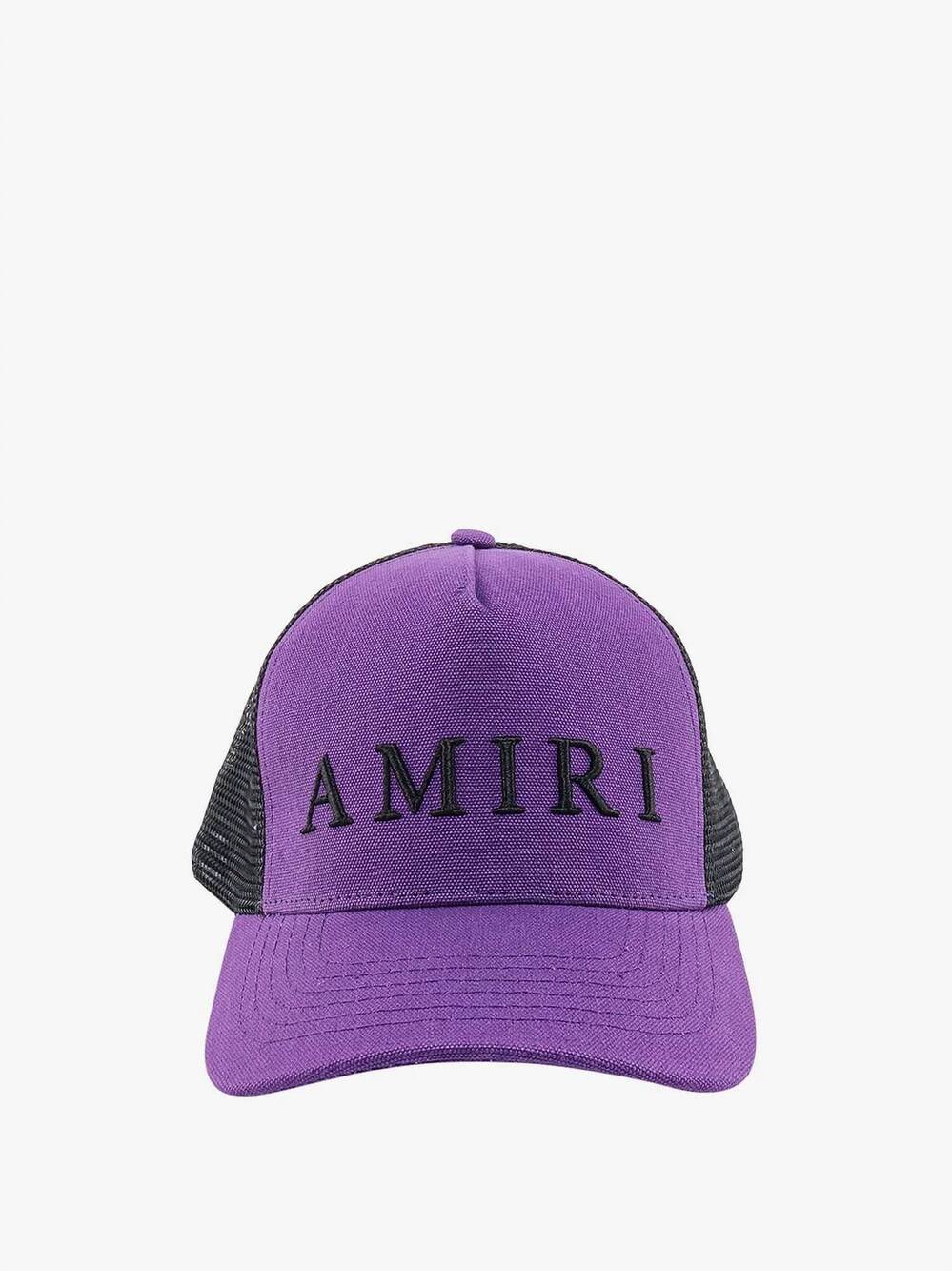 NEW AMIRI women's logo trucker hat in purple